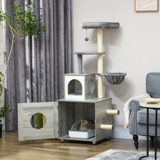 2 in 1 Cat Tree with Litter
