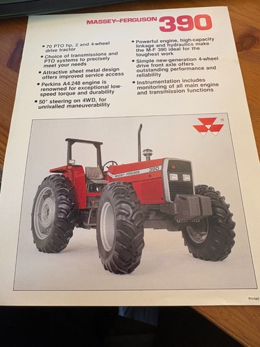 Massey ferguson 390 tractor - ferguson,