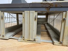 derelicted 2 road modern locomotive shed N gauge model railways