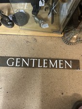 Vintage Bronze Gentlemen Sign