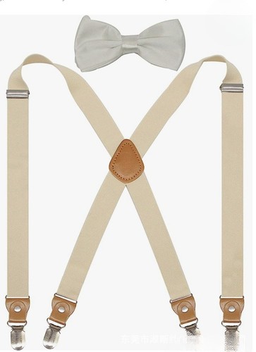 Suspender bow tie set tuxedo - suspender，bow,