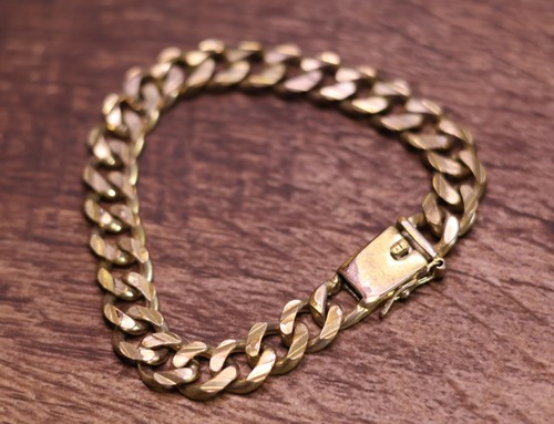 925 stamped gold plated - stamped, curb