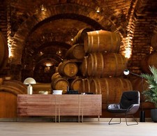 3D Wine Cellar N4966 Wallpaper