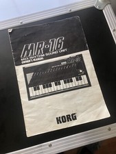 Korg MR-16 MIDI Rhythm Sound Unit Owner's Manual 1985 