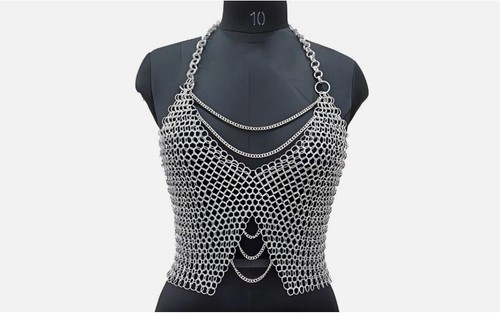 Aluminum chainmail top - aluminum, –