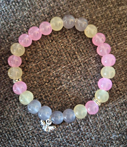 Multicolour round beaded - multicolour,