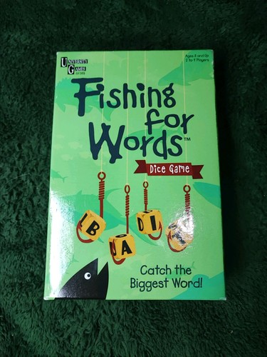 Fishing for words dice game - fishing,