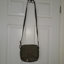 1 PEACOCKS khaki green crossbody / shoulder bag