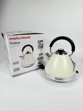 Morphy Richards Venture Cream Pyramid Kettle 1.5L, 3kw, Rapid Boil, 100132