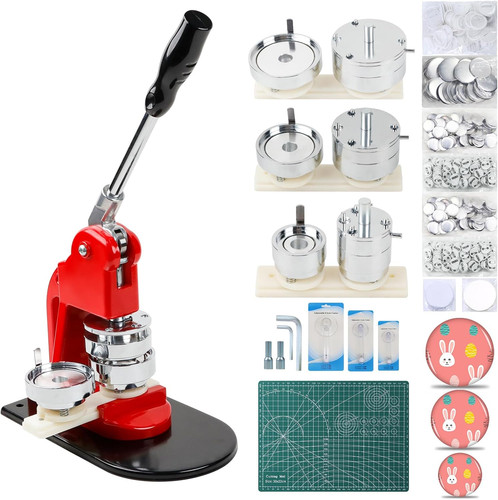 Button maker multiple sizes - button,