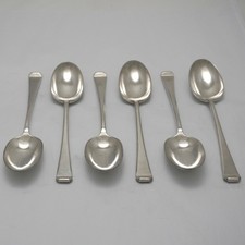 TUDOR By Mappin & Webb Princes Plate Silver Service Cutlery Six Dessert Spoons