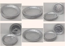 6" 8" 9" 10" Round Pie Plates Aluminium Foil Tray Dish Bake Oven Cook