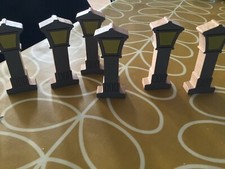 wooden lamp posts for Thomas Tank Engine playset 