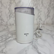 Krups Vintage Retro Electric Coffee Grinder – KM75 – White – Good Condition