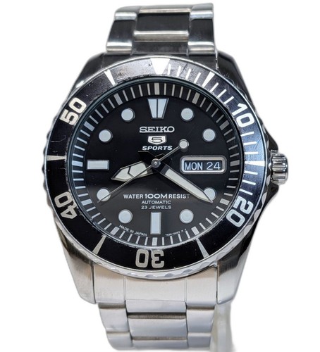 Seiko sports snzf17j1 black - 5,