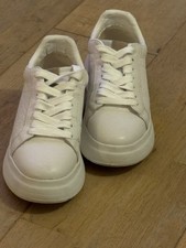 Zara White  Platform Leather