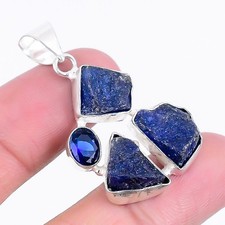 925 Silver Overlay Lapis