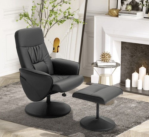 Homcom swivel recliner with - swivel,