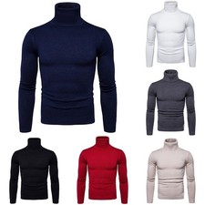 Mens Turtleneck Sweater Soft