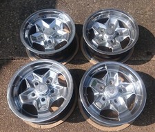 Polished porsche cookie cutter alloy wheels 5x130 15x7 x4