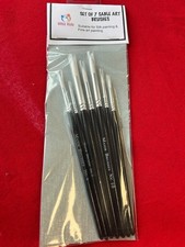 Set of 7 Sable Art Brushes