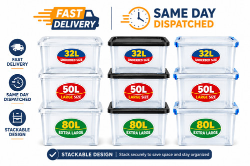 Large plastic storage - large, box