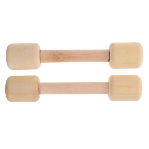 Pcs wooden dumbbell kids - , 2