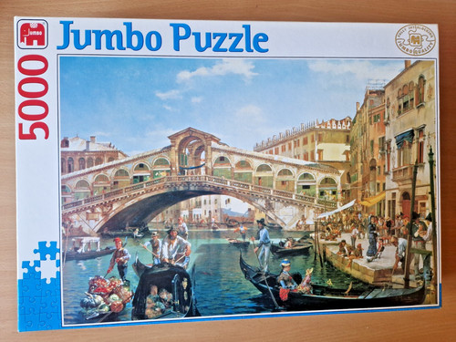 Busy day near rialto bridge - a,