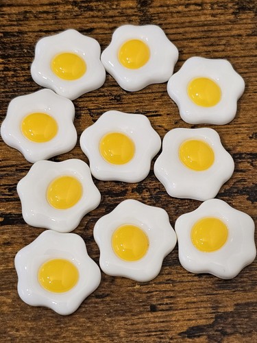 Egg resin cabochon - resin,