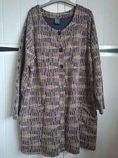 Fab big comfy black/coffee colour Pont Neuf button pockets coat NWOT