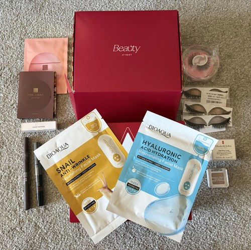 Beauty box products and - box,