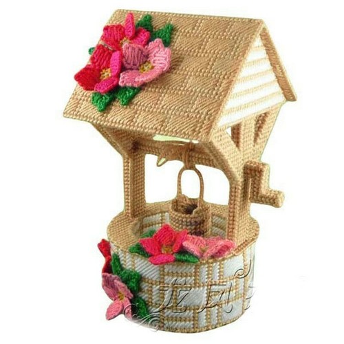 Plastic canvas storage box - canvas,
