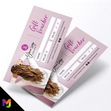 Custom Printed Business Gift Vouchers | Hairdresser Salon Business Women 01