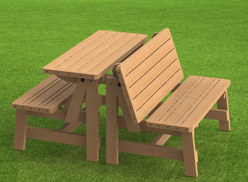 Convertible benches picnic - to,