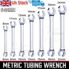 7Pcs Metric Flare Nut Wrench