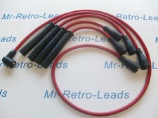 RED 8MM PERFORMANCE IGNITION LEADS FITS VOLVO B20 MODELS LONG COIL QUALITY LEADS
