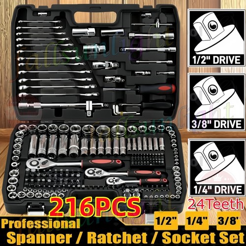 216 pcs socket - set, 3/8"