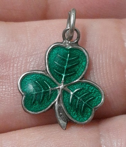 Vintage irish silver enamel - &,
