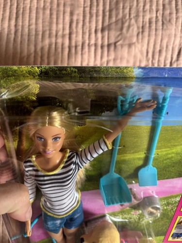 Barbie dog walker doll - dog, and