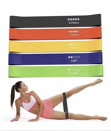 Resistance bands set - resistance, 5pcs