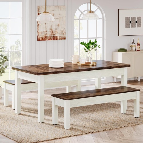 Farmhouse dining table set - dining,