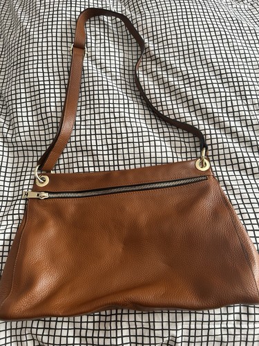 Borse pelle brown pebbled - brown,