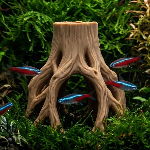 Mini tree stump plants - mini, natural