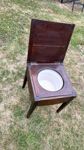 Antique primitive toilet - antique,