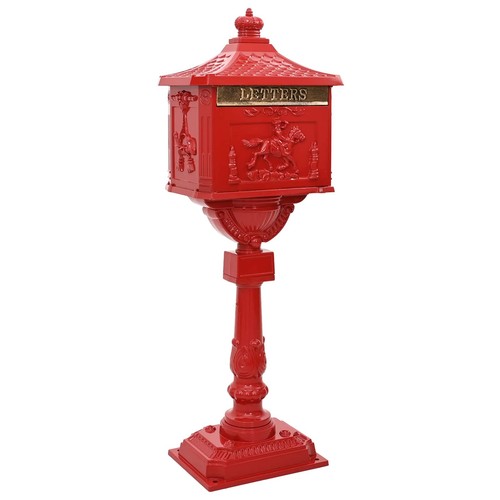 Pedestal letterbox aluminium - pedestal,
