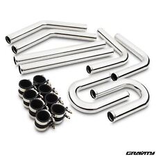 2" 50mm ALUMINIUM SPORT DRIFT TURBO FRONT MOUNT INTERCOOLER PIPING HARD PIPE KIT