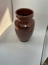 Sid Tustin For Winchcombe Pottery Earthenware Decorated Vase 13cm Tall - lovely