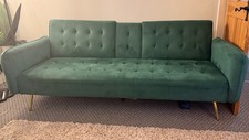 Velvet Sofa Bed 3 Seater
