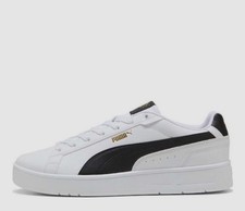 Shoes Puma Court Classico Classic Size Uk 9 White Black Brand New