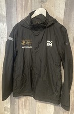 Rare Haas Formula One F1 Lightweight  Hooded Rain Jacket New without Tags Medium